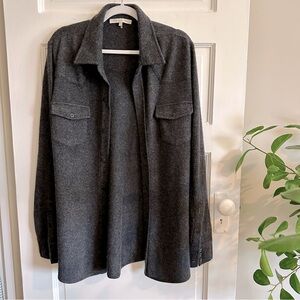 Naked Cashmere Charcoal Shirt Jacket,‎ Sz L
